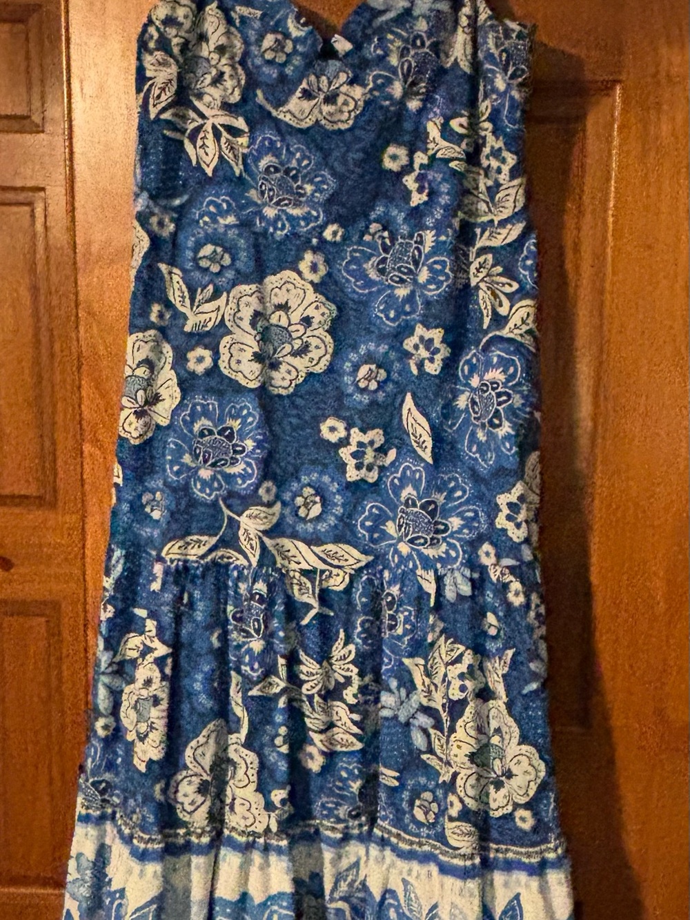 FARM Rio Blue Floral Maxi Dress
